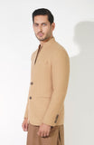 V-Neck Prince Coat In Wool