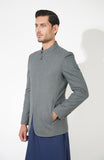 Zip Front Prince Coat In Wool