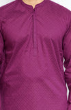 Mens Printed Round Neck Kurta