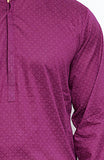 Mens Printed Round Neck Kurta