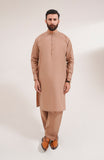 Men's Kurta Shalwar Suit-Regular Fit-SMS715125