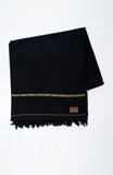 Navy Blue Fine Wool Shawl