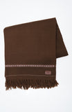 Dark Brown Fine Wool Shawl