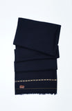 Navy Fine Wool Shawl