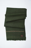 Olive Green Fine Wool Shawl