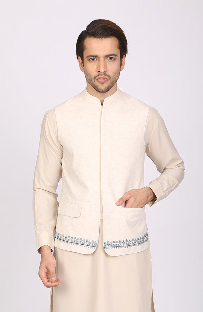 Ethnic Mens Waistcoat – Shahnameh Pakistan